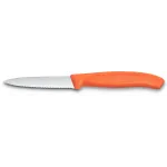 Нож кухонный Victorinox Swiss Classic (6.7639.C1) для чистки овощей и фруктов лезв.80мм серрейт. заточка оранжевый Нож кухонный Victorinox Swiss Classic (6.7639.C1) для чистки овощей и фруктов лезв.80мм серрейт. заточка оранжевый