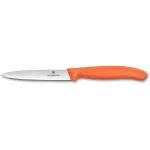 Нож кухонный Victorinox Swiss Classic (6.7709.C1) для овощей лезв.100мм прямая заточка оранжевый Нож кухонный Victorinox Swiss Classic (6.7709.C1) для овощей лезв.100мм прямая заточка оранжевый