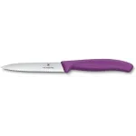 Нож кухонный Victorinox Swiss Classic (6.7735.C1) для чистки овощей и фруктов лезв.100мм серрейт. заточка пурпурный Нож кухонный Victorinox Swiss Classic (6.7735.C1) для чистки овощей и фруктов лезв.100мм серрейт. заточка пурпурный