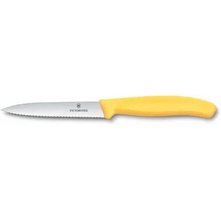 Нож кухонный Victorinox Swiss Classic (6.7738.C1) для чистки овощей и фруктов лезв.100мм прямая заточка желтый Нож кухонный Victorinox Swiss Classic (6.7738.C1) для чистки овощей и фруктов лезв.100мм прямая заточка желтый