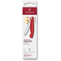 Нож кухонный Victorinox Swiss Classic 6.7831.FC1 стальной столовый лезв.110мм серрейт. заточка красный карт.коробка Нож кухонный Victorinox Swiss Classic 6.7831.FC1 стальной столовый лезв.110мм серрейт. заточка красный карт.коробка