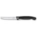 Нож кухонный Victorinox Swiss Classic (6.7833.F) стальной столовый лезв.110мм серрейт. заточка черный карт.коробка Нож кухонный Victorinox Swiss Classic (6.7833.F) стальной столовый лезв.110мм серрейт. заточка черный карт.коробка