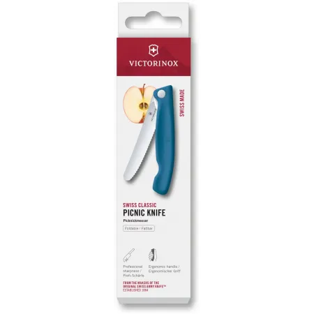 Нож кухонный Victorinox Swiss Classic 6.7832.FC1 стальной столовый лезв.110мм серрейт. заточка синий карт.коробка Нож кухонный Victorinox Swiss Classic 6.7832.FC1 стальной столовый лезв.110мм серрейт. заточка синий карт.коробка