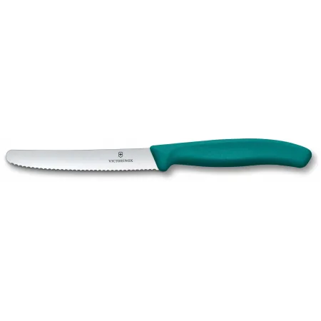 Нож кухонный Victorinox Swiss Classic (6.7834.C1) стальной столовый для овощей лезв.110мм серрейт. заточка зеленый Нож кухонный Victorinox Swiss Classic (6.7834.C1) стальной столовый для овощей лезв.110мм серрейт. заточка зеленый