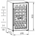 Винный шкаф Weissgauff WWC-49 DB DualZone 1-нокамерн. черный