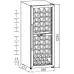 Винный шкаф Weissgauff WWC-77 DB DualZone 1-нокамерн. черный