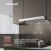 Вытяжка встраиваемая Weissgauff Tel 06 1M WE белый управление: кулисные переключатели (1 мотор)