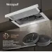 Вытяжка встраиваемая Weissgauff Tel 06 1M WE белый управление: кулисные переключатели (1 мотор)