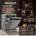 Посудомоечная машина Weissgauff DW 998 Touch Inverter Dual Fan Dry нержавеющая сталь (полноразмерная) инвертор