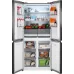 Холодильник Weissgauff WCD 450 Bru Steel Glass NoFrost Inverter 3-хкамерн. сталь инвертер