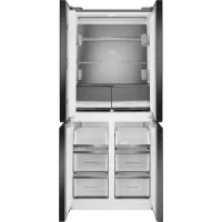 Холодильник Weissgauff WCD 450 Bru Steel Glass NoFrost Inverter 3-хкамерн. сталь инвертер