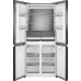 Холодильник Weissgauff WCD 450 Bru Steel Glass NoFrost Inverter 3-хкамерн. сталь инвертер