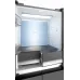 Холодильник Weissgauff WCD 450 Bru Steel Glass NoFrost Inverter 3-хкамерн. сталь инвертер