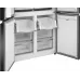 Холодильник Weissgauff WCD 450 Bru Steel Glass NoFrost Inverter 3-хкамерн. сталь инвертер