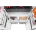 Холодильник Weissgauff WCD 450 Bru Steel Glass NoFrost Inverter 3-хкамерн. сталь инвертер