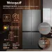 Холодильник Weissgauff WCD 450 Bru Steel Glass NoFrost Inverter 3-хкамерн. сталь инвертер
