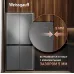 Холодильник Weissgauff WCD 450 Bru Steel Glass NoFrost Inverter 3-хкамерн. сталь инвертер