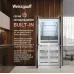 Холодильник Weissgauff WCD 450 Bru Steel Glass NoFrost Inverter 3-хкамерн. сталь инвертер