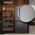 Холодильник Weissgauff WCD 450 Bru Steel Glass NoFrost Inverter 3-хкамерн. сталь инвертер