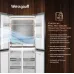 Холодильник Weissgauff WCD 450 Bru Steel Glass NoFrost Inverter 3-хкамерн. сталь инвертер