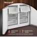 Холодильник Weissgauff WCD 450 Bru Steel Glass NoFrost Inverter 3-хкамерн. сталь инвертер