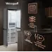 Холодильник Weissgauff WCD 450 Bru Steel Glass NoFrost Inverter 3-хкамерн. сталь инвертер