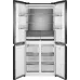 Холодильник Weissgauff WCD 450 Rock Glass NoFrost Inverter 3-хкамерн. графит темный инвертер