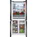 Холодильник Weissgauff WCD 450 Rock Glass NoFrost Inverter 3-хкамерн. графит темный инвертер