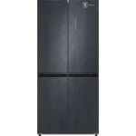 Холодильник Weissgauff WCD 450 Rock Glass NoFrost Inverter 3-хкамерн. графит темный инвертер