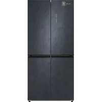 Холодильник Weissgauff WCD 450 Rock Glass NoFrost Inverter 3-хкамерн. графит темный инвертер