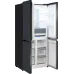 Холодильник Weissgauff WCD 450 Rock Glass NoFrost Inverter 3-хкамерн. графит темный инвертер