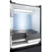 Холодильник Weissgauff WCD 450 Rock Glass NoFrost Inverter 3-хкамерн. графит темный инвертер