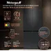 Холодильник Weissgauff WCD 450 Rock Glass NoFrost Inverter 3-хкамерн. графит темный инвертер
