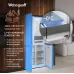 Холодильник Weissgauff WCD 450 Rock Glass NoFrost Inverter 3-хкамерн. графит темный инвертер