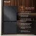 Холодильник Weissgauff WCD 450 Rock Glass NoFrost Inverter 3-хкамерн. графит темный инвертер