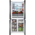 Холодильник Weissgauff WCD 450 White Rock Glass NoFrost Inverter 3-хкамерн. белый инвертер