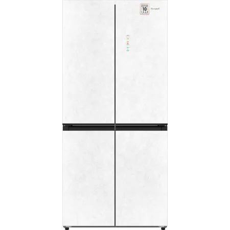 Холодильник Weissgauff WCD 450 White Rock Glass NoFrost Inverter 3-хкамерн. белый инвертер