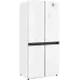Холодильник Weissgauff WCD 450 White Rock Glass NoFrost Inverter 3-хкамерн. белый инвертер