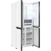 Холодильник Weissgauff WCD 450 White Rock Glass NoFrost Inverter 3-хкамерн. белый инвертер