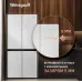 Холодильник Weissgauff WCD 450 White Rock Glass NoFrost Inverter 3-хкамерн. белый инвертер