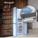 Холодильник Weissgauff WCD 450 White Rock Glass NoFrost Inverter 3-хкамерн. белый инвертер