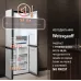 Холодильник Weissgauff WCD 450 White Rock Glass NoFrost Inverter 3-хкамерн. белый инвертер