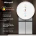 Холодильник Weissgauff WCD 450 White Rock Glass NoFrost Inverter 3-хкамерн. белый инвертер