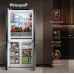 Холодильник Weissgauff WCD 450 White Rock Glass NoFrost Inverter 3-хкамерн. белый инвертер