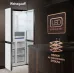 Холодильник Weissgauff WCD 450 White Rock Glass NoFrost Inverter 3-хкамерн. белый инвертер