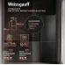 Холодильник Weissgauff WRK 185 Total NoFrost Inverter Black Inox 2-хкамерн. черная сталь инвертер