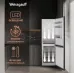 Холодильник Weissgauff WRK 185 Total NoFrost Inverter Black Inox 2-хкамерн. черная сталь инвертер