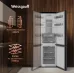 Холодильник Weissgauff WRK 2000 Total NoFrost Inverter Rock Glass 2-хкамерн. графит инвертер