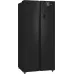 Холодильник Weissgauff WSBS 500 Inverter NoFrost Black 2-хкамерн. черный стекло инвертер