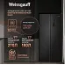 Холодильник Weissgauff WSBS 500 Inverter NoFrost Black 2-хкамерн. черный стекло инвертер